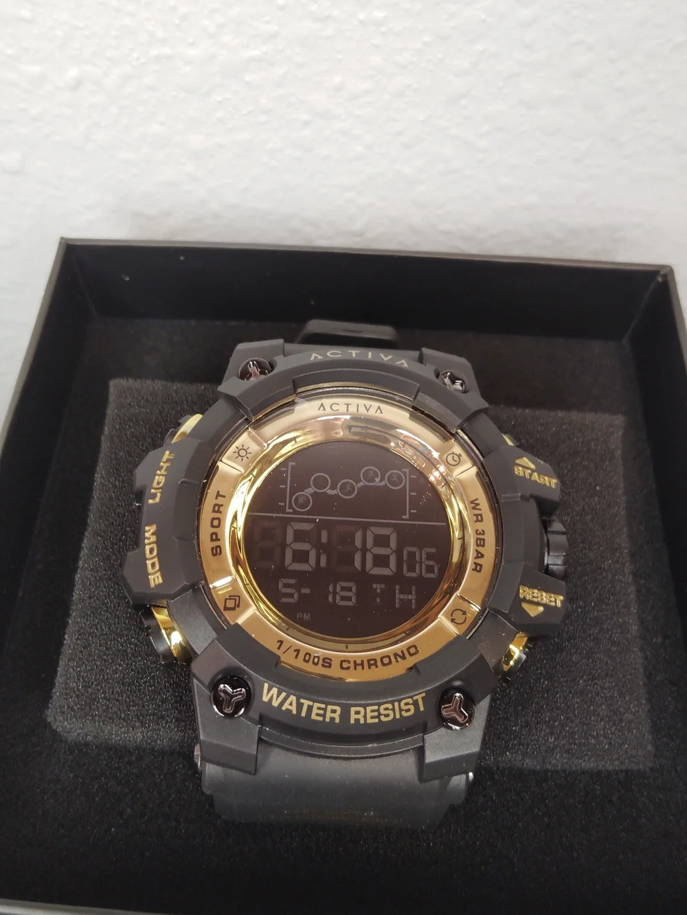 Activa X Summit Black and Gold Digital Sport Watch - ActiStyle